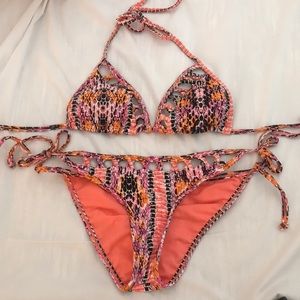 Tilly’s Snakeskin Print Cutout Bikini